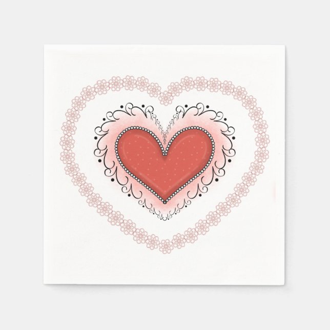 Joyful Heart Napkin Serviette (Vorderseite)