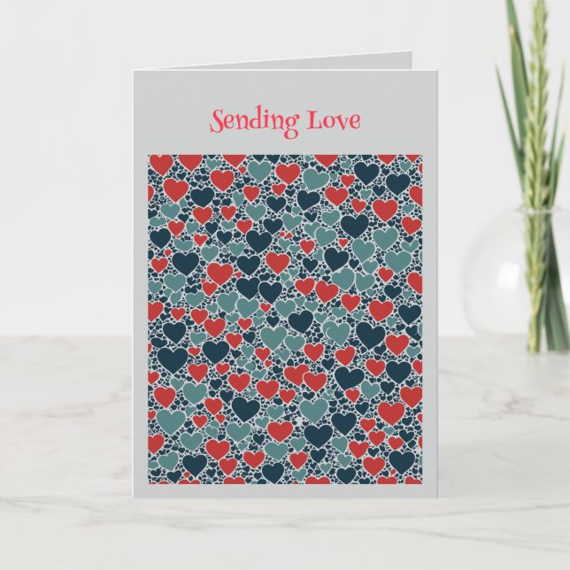 Joyful Hearts Overlapping and Interlocking Karte (Vorderseite)