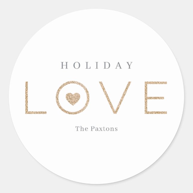 Joyful Hecht EDITABLE COLOR Holiday Sticker (Vorderseite)