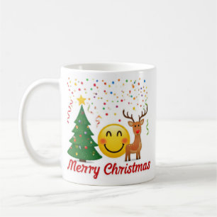 "Joyful Holiday Vibes: Einzigartiges Weihnachtsdes Kaffeetasse