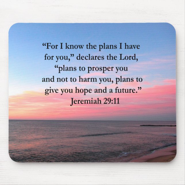 JOYFUL JEREMIAH 29:11 SUNRISE MOUSEPAD (Vorne)