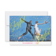 Joyful Joyful Confetti Foto - 3x5 Weihnachtskarte
