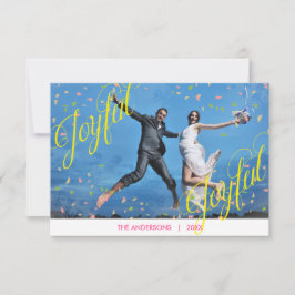 Joyful Joyful Confetti Foto - 3x5 Weihnachtskarte Einladung