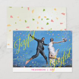 Joyful Joyful Confetti Foto - 3x5 Weihnachtskarte Einladung