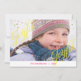 Joyful Joyful Confetti Foto - Weihnachtskarte Feiertagskarte