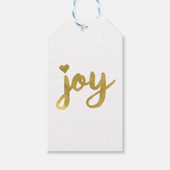Joyful Joyful Ich habe Joy Full of Joy Gold Art Go Geschenkanhänger (Vorderseite)