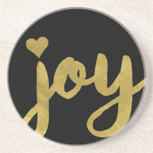 Joyful Joyful Ich habe Joy Full of Joy Gold Art Go Getränkeuntersetzer