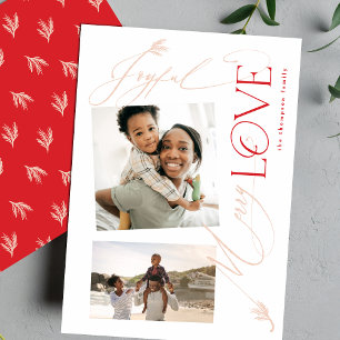 Joyful LIEBE Merry Multi Foto Modern   Weihnachten
