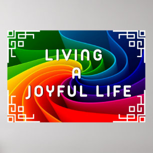 "Joyful Life" Positives Wall Art Poster