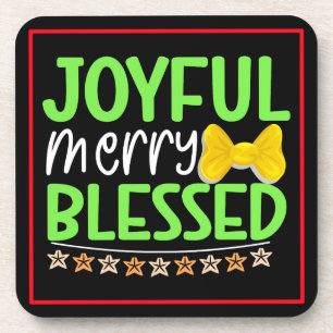 Joyful Merry gesegnet-81053 Getränkeuntersetzer