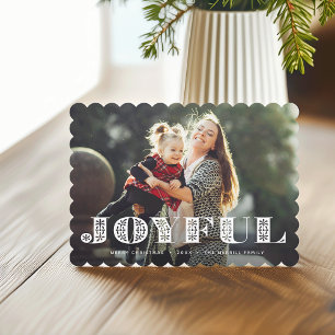 Joyful Moment Holiday Photo Card Feiertagskarte