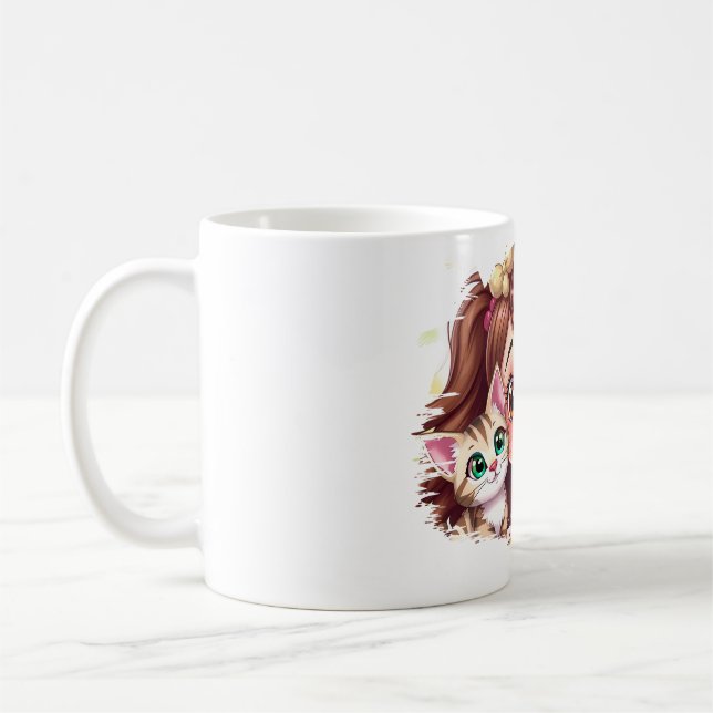 Joyful Moms with My Kitties Kaffeetasse (Links)