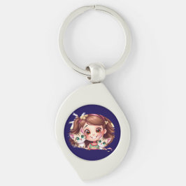 Joyful Moms with My Kitties Schlüsselanhänger