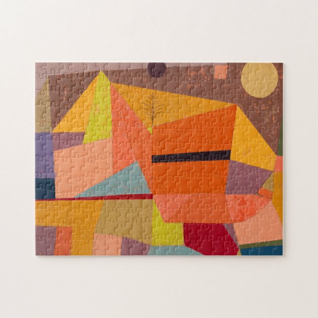 Joyful Mountain Landscape  1929  by Paul Klee Puzzle (Horizontal)