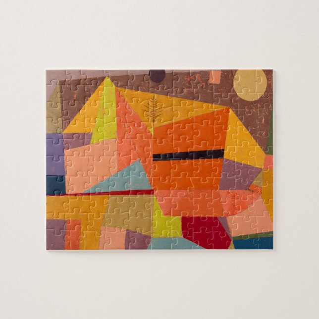 Joyful Mountain Landscape  1929  by Paul Klee Puzzle (Horizontal)