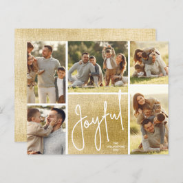 JOYFUL Multi-Foto Gold-Budget-Urlaubskarten