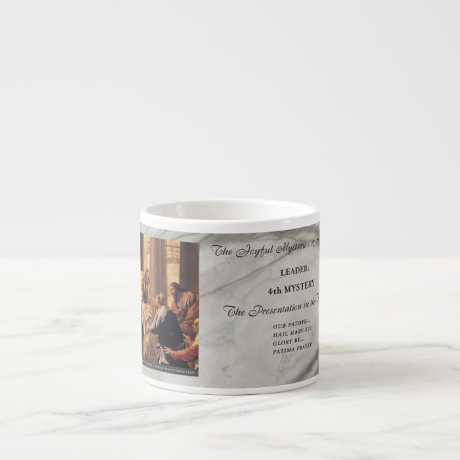 Joyful Mysteries of the Rosary #4: Presentation Espressotasse (Vorderseite)