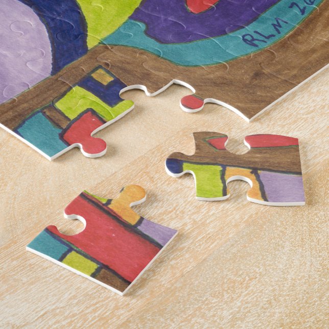"Joyful Noise" Abstrakte Kunst Puzzle (Seite)