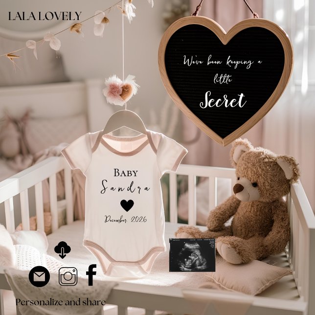 Joyful Nursery Reveal pregnancy announcement card Ankündigung (Von Creator hochgeladen)