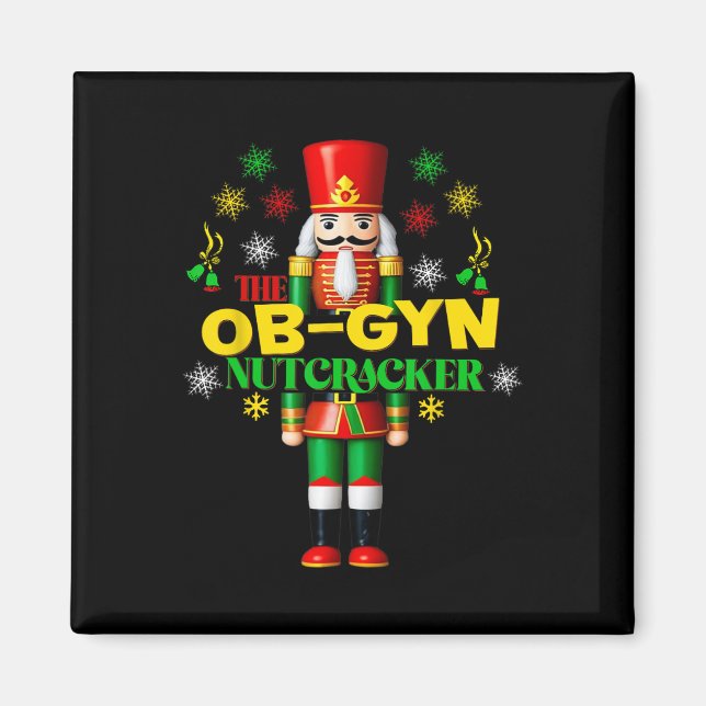Joyful Nutcracker Ob-gyn Fun Festive Christmas Gyn Magnet (Vorne)