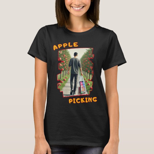Joyful Picks, Orchard Delight, Smart Apple Picking T-Shirt (Vorderseite)