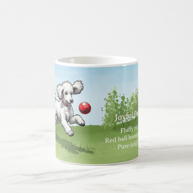 Joyful Puppy Play Haiku Tasse (Mittel)