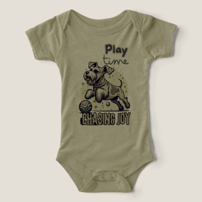 Joyful Pursuit: Grauer Hund ist ein Abenteuer zur  (Design Vorderseite)