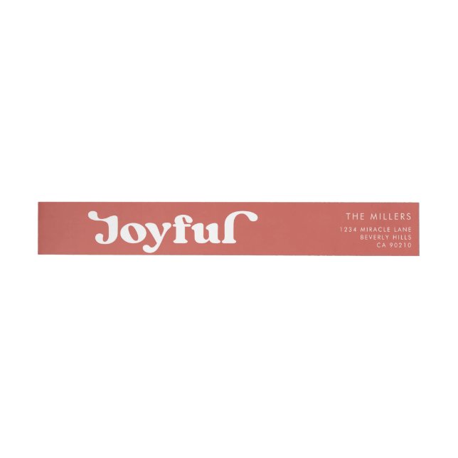 Joyful Red Retro Moderne Typografie Minimalistisch (Person)