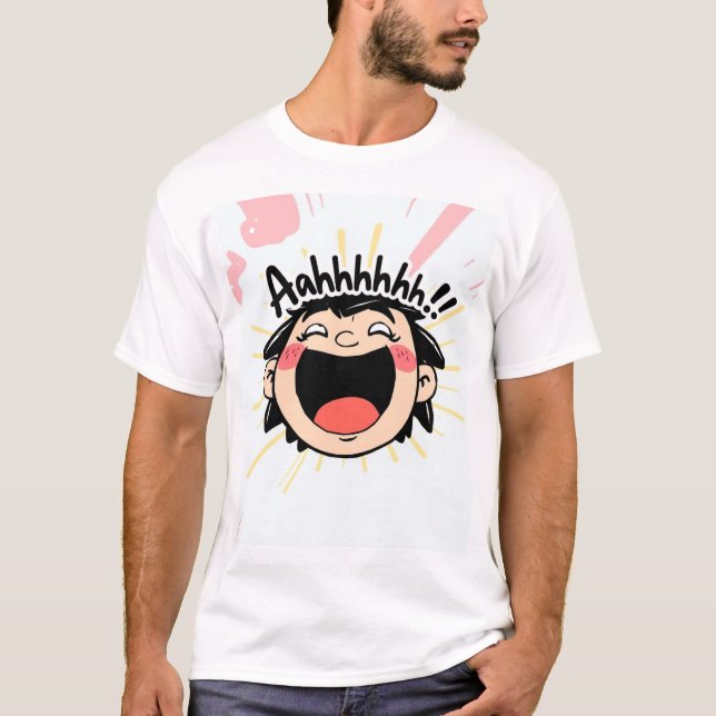 Joyful Screening - Spaß Cartoon Expression T-Shirt (Vorderseite)