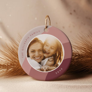 Joyful Shades   Individuelle Name und Jahr Foto Keramik Ornament