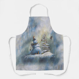 Joyful Snowman by Jason Street Schürze