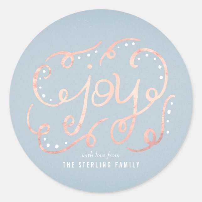 Joyful Spirit Holiday Sticker (Vorderseite)