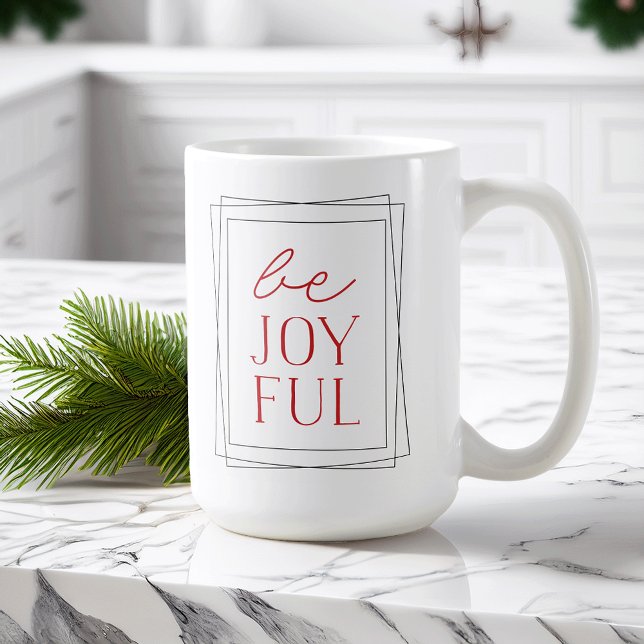 Joyful Symmetry Holiday Tasse (Von Creator hochgeladen)