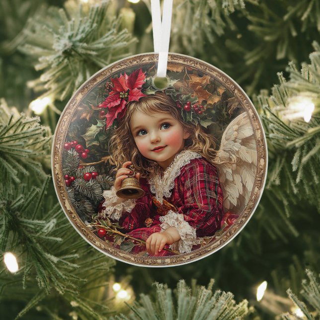 Joyful Tidings – Angel of Christmas Cheer Ornament Aus Glas (InSitu)