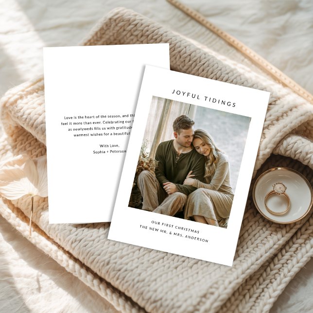 Joyful Tidings | Erste Weihnachtsnachtsnachtsnacht Feiertagskarte (Von Creator hochgeladen)