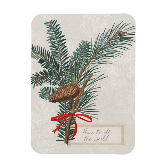 Joyful Tidings | Frieden für die ganze Welt Magnet (Vertikal)