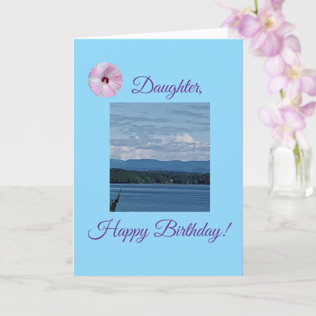 Joyful, Tochter zum Geburtstag, geklappte Karte (Orchidee)