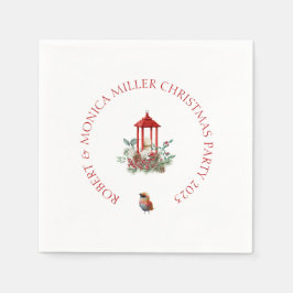 Joyful Vibe Weihnachten Blume & Laternenbukett Serviette