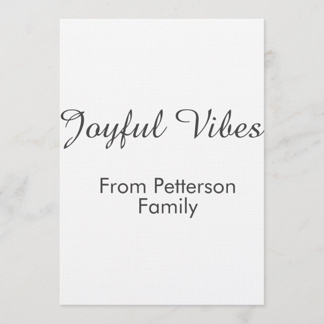 Joyful Vibes red Christmas add family name date  Einladung (Vorderseite)