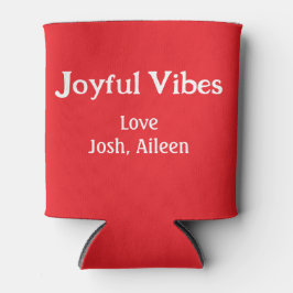 Joyful Vibes Rote Weihnachtsferien Liebe Dosenkühler