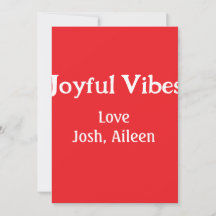 Joyful Vibes Rote Weihnachtsferien Liebe