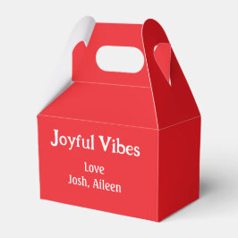 Joyful Vibes Rote Weihnachtsferien Liebe Geschenkschachtel