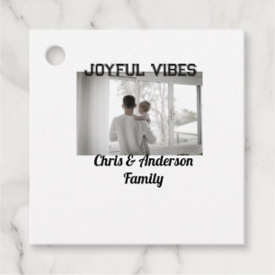 Joyful Vibes Vater Sohn Familie Weihnachtsfeiertag Geschenkanhänger