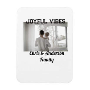Joyful Vibes Vater Sohn Familie Weihnachtsfeiertag Magnet