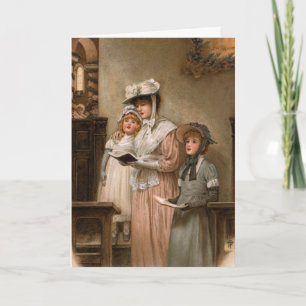 Joyful Vintage Weihnachtsgrüße Feiertagskarte