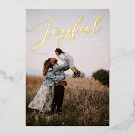 Joyful Warmes wünscht Weihnachten Folien Feiertagskarte