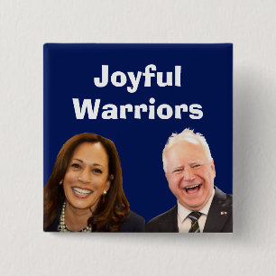 Joyful Warriors Harris und Walz Button