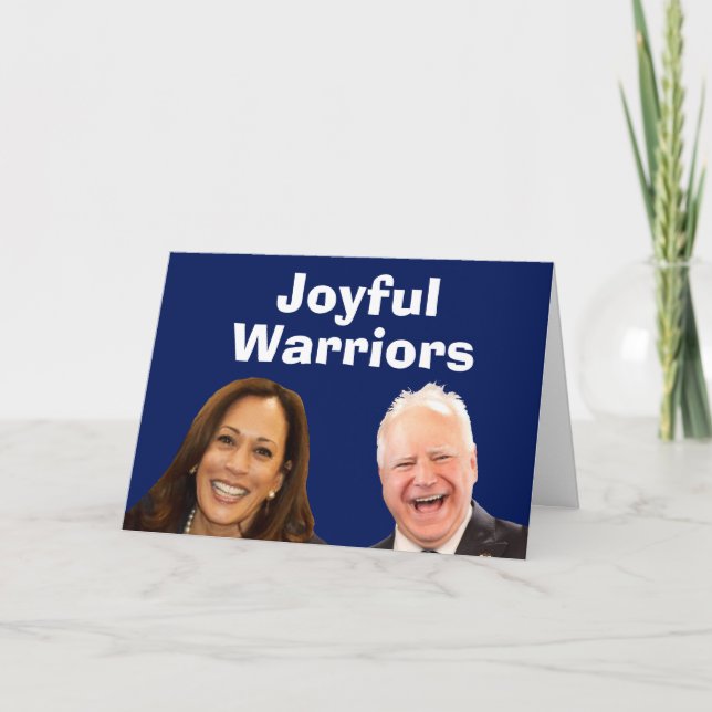 Joyful Warriors Harris und Walz Karte (Vorderseite)
