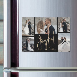 JOYFUL Weihnachtsfoto Collage Magnetic Card Magneteinladung