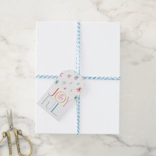 JOYFUL whimsisical star modern farbenfroh personal Geschenkanhänger